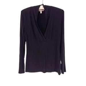 Banana Republic Shawl Collar Long Sleeved Top | US XS